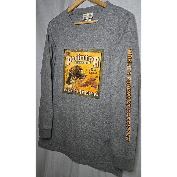 Pointer Brand Outfitter Green Recycled Long Sleeve, USA Made, Sz Lg, Gray, 91933 - Picture 2 of 9